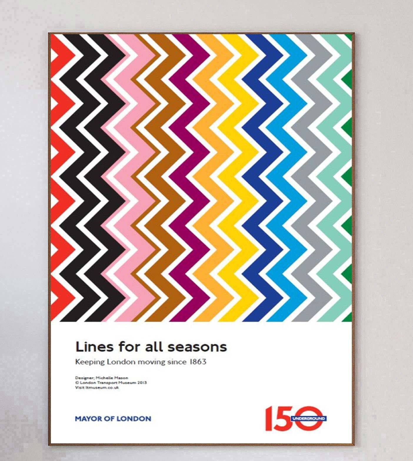 Tfl   Lines For All Seasons  Original Vintage Poster photo 253.0