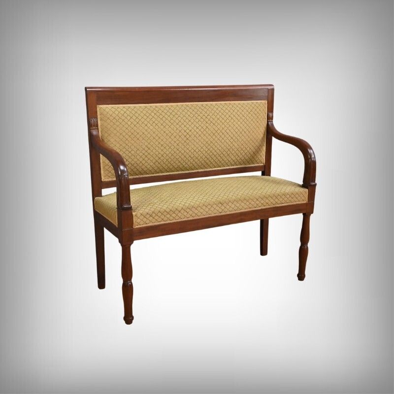 Mahogany Landing Sofa, Restoration Period – Part 1 Of The 19th Century photo furniture