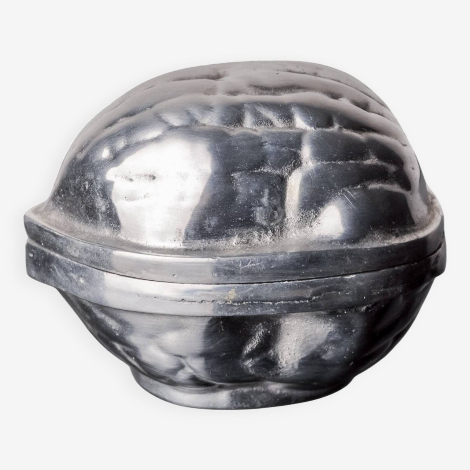 Empty Pocket, Aluminum Jewelry Box Depicting A Nut, Italy, 1980