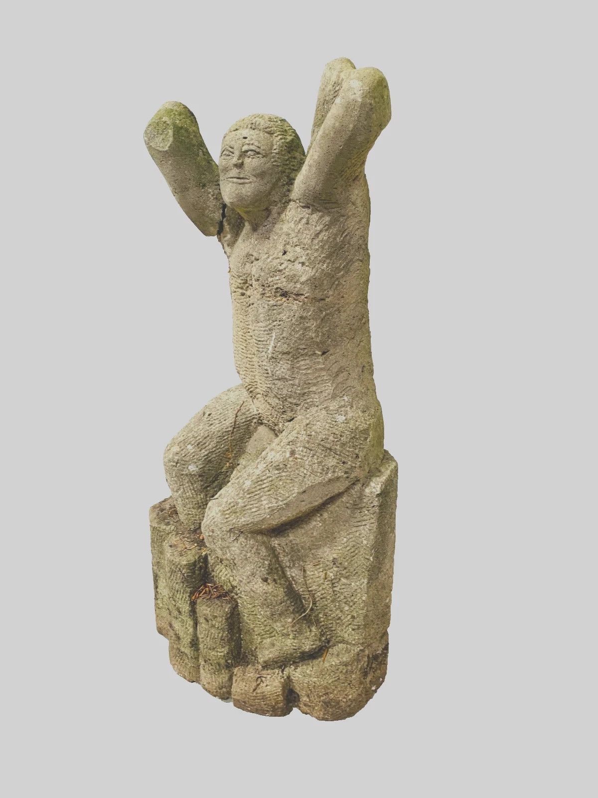 Minimalist Folk Art Stone Sculpture. 20th Century.