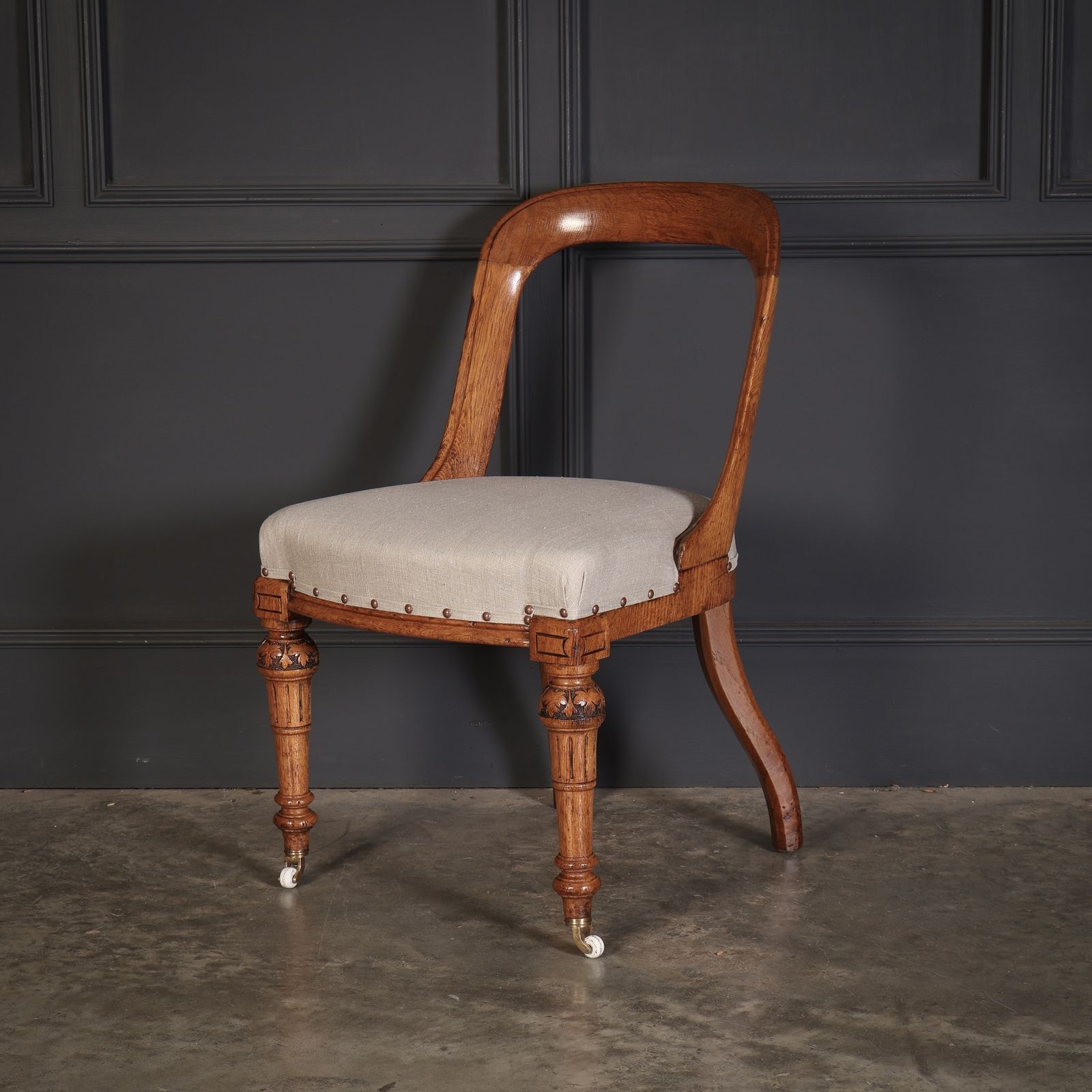 Magnificent Set Of Ten Victorian Oak Dining Chairs photo 5790.0