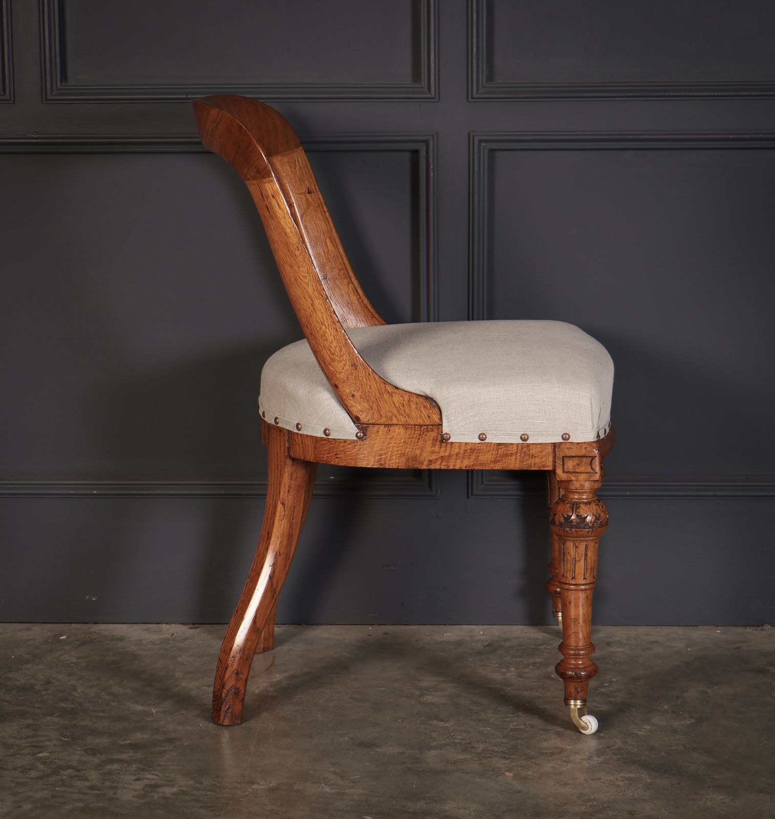 Magnificent Set Of Ten Victorian Oak Dining Chairs photo buy