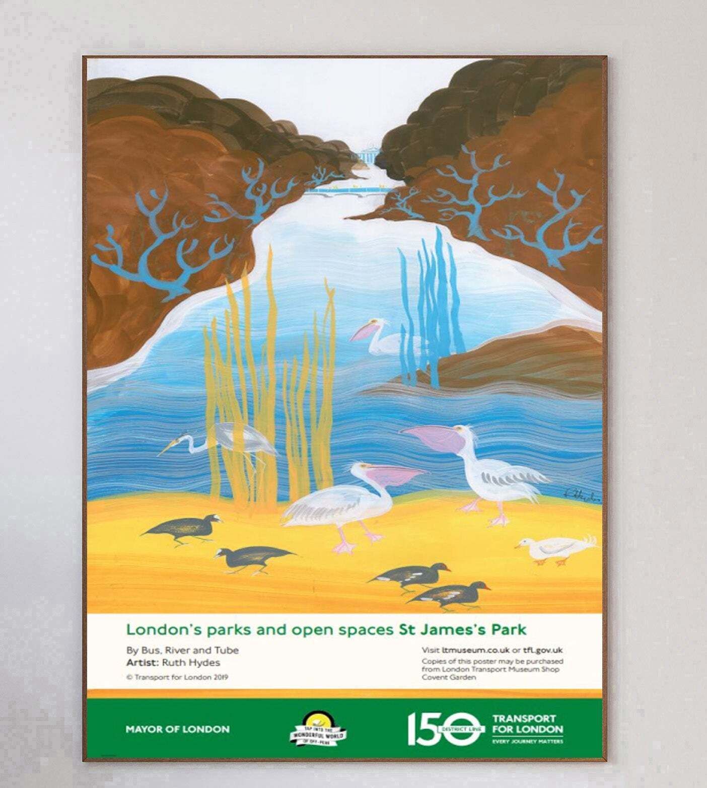 Tfl   St James's Park London  Original Vintage Poster photo 218.0