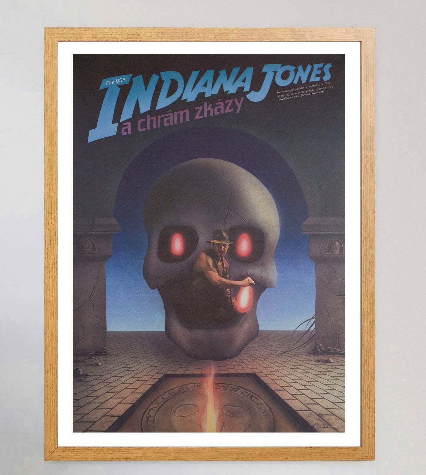 Indiana Jones And The Temple Of Doom (Czech)  Original Vintage Poster photo Art