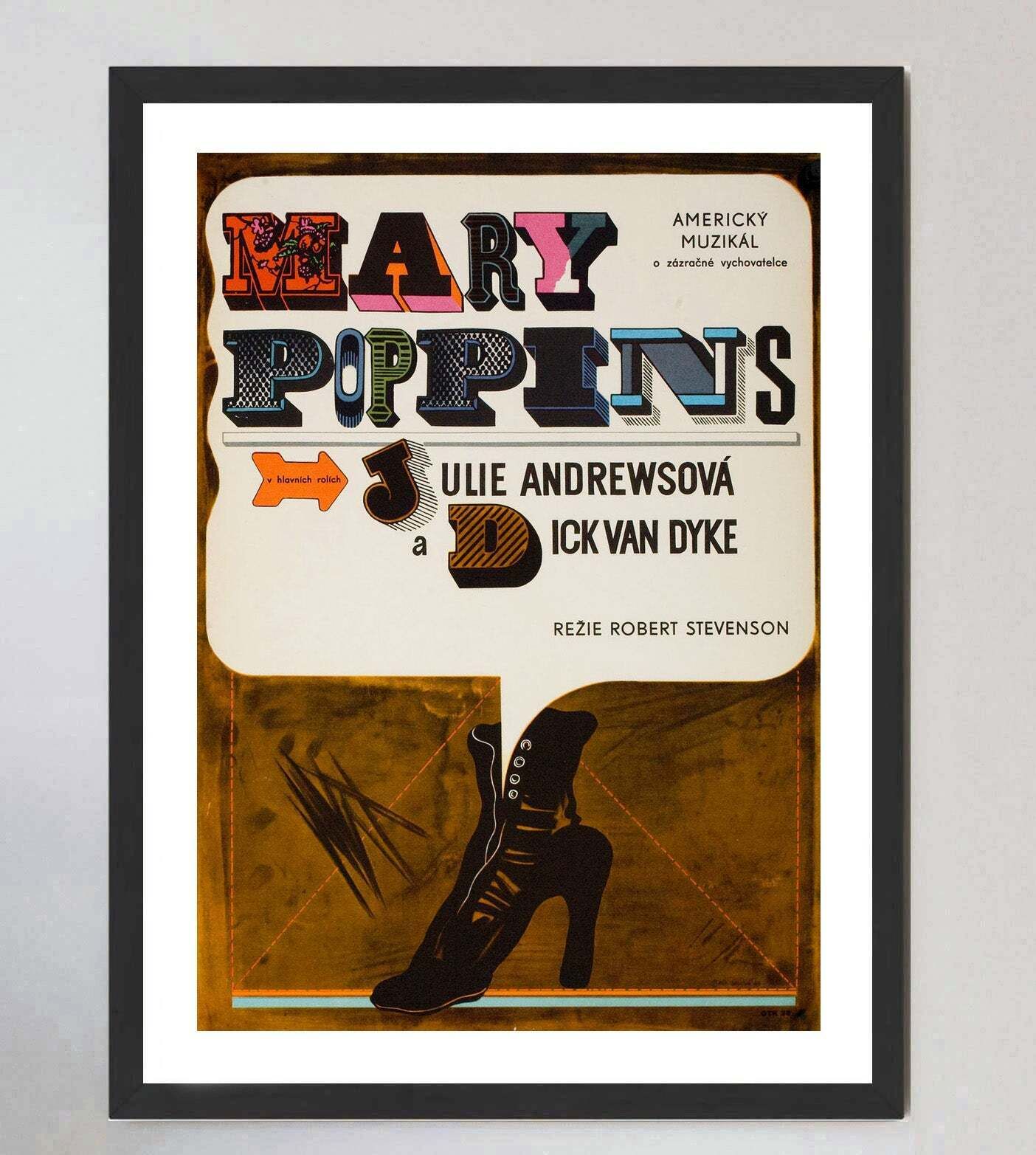 Mary Poppins (Czech)  Original Vintage Poster photo furniture