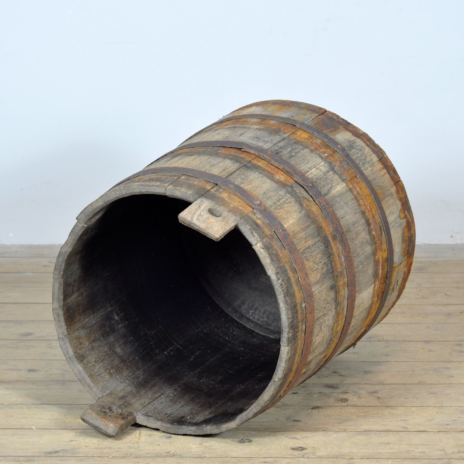 Oak Barrel/Planter, Circa 1920 photo buy