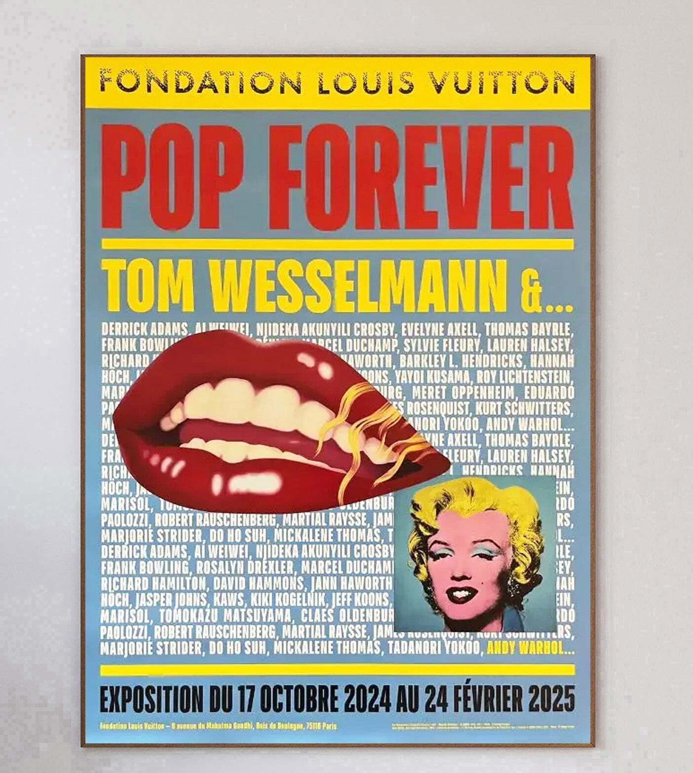 Tom Wesselmann & Andy Warhol   Fondation Louis Vuitton  Original Vintage Poster photo 336.0