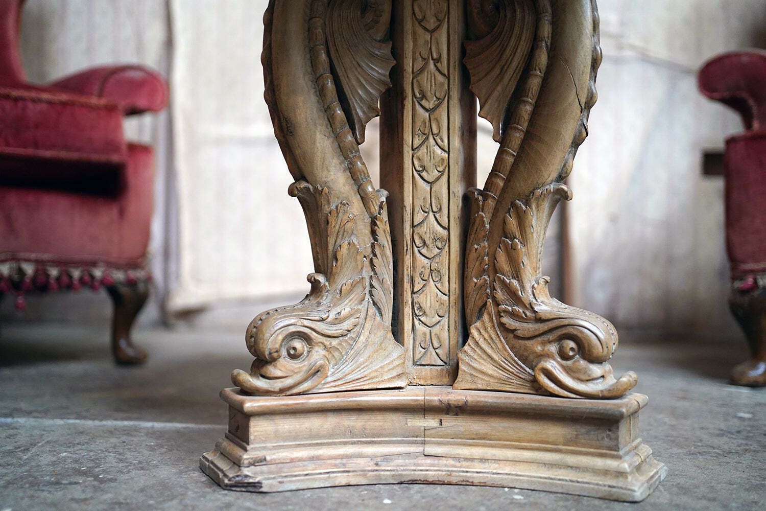 A 2nd Empire Period Fruitwood, Beech & Fior Di Bosco Marble Guéridon C.1860 photo Furniture