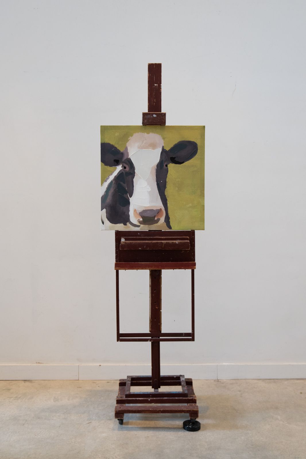 Portrait Of A Cow, Oil On Canvas photo furniture