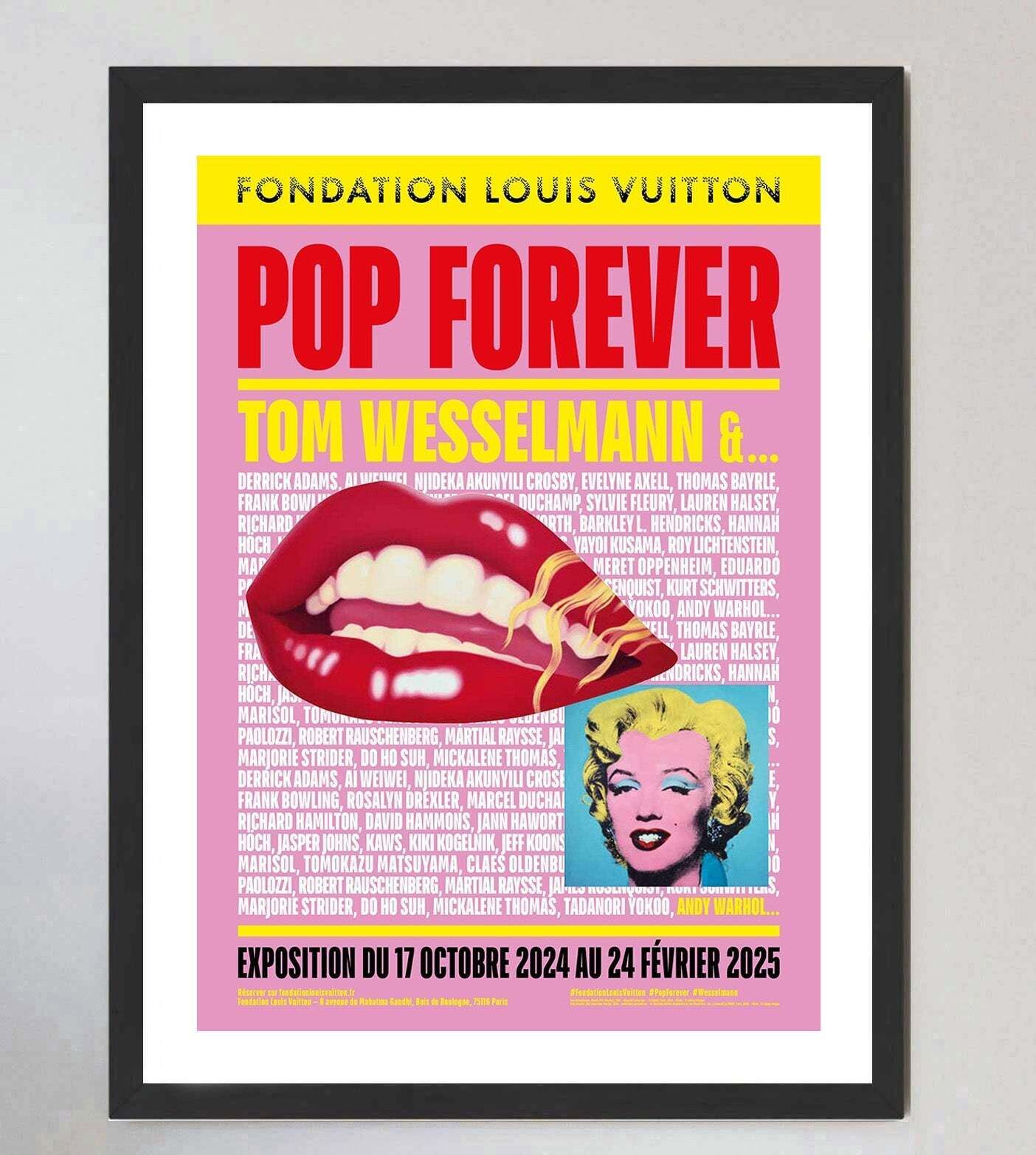 Tom Wesselmann & Andy Warhol   Fondation Louis Vuitton , Original Vintage Poster photo furniture