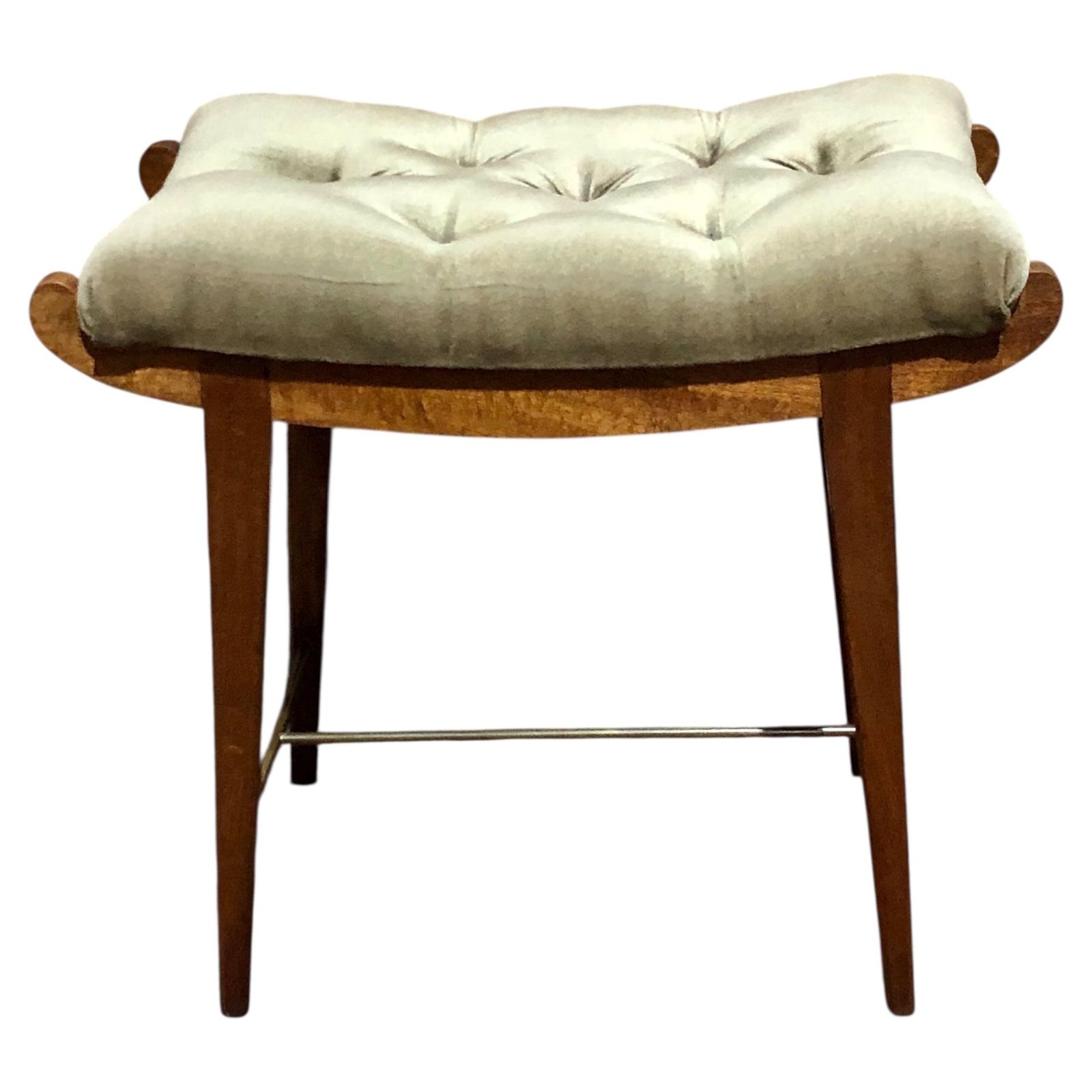 Handsome Retro Teak Stool photo furniture