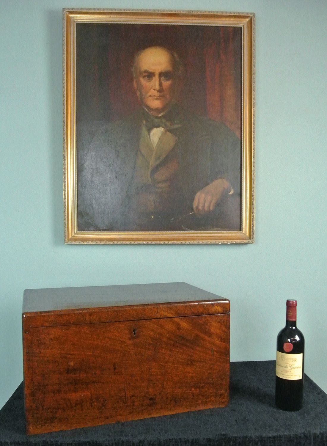 Early Victorian Teak Document Box/Chest C. 1850 photo for sale