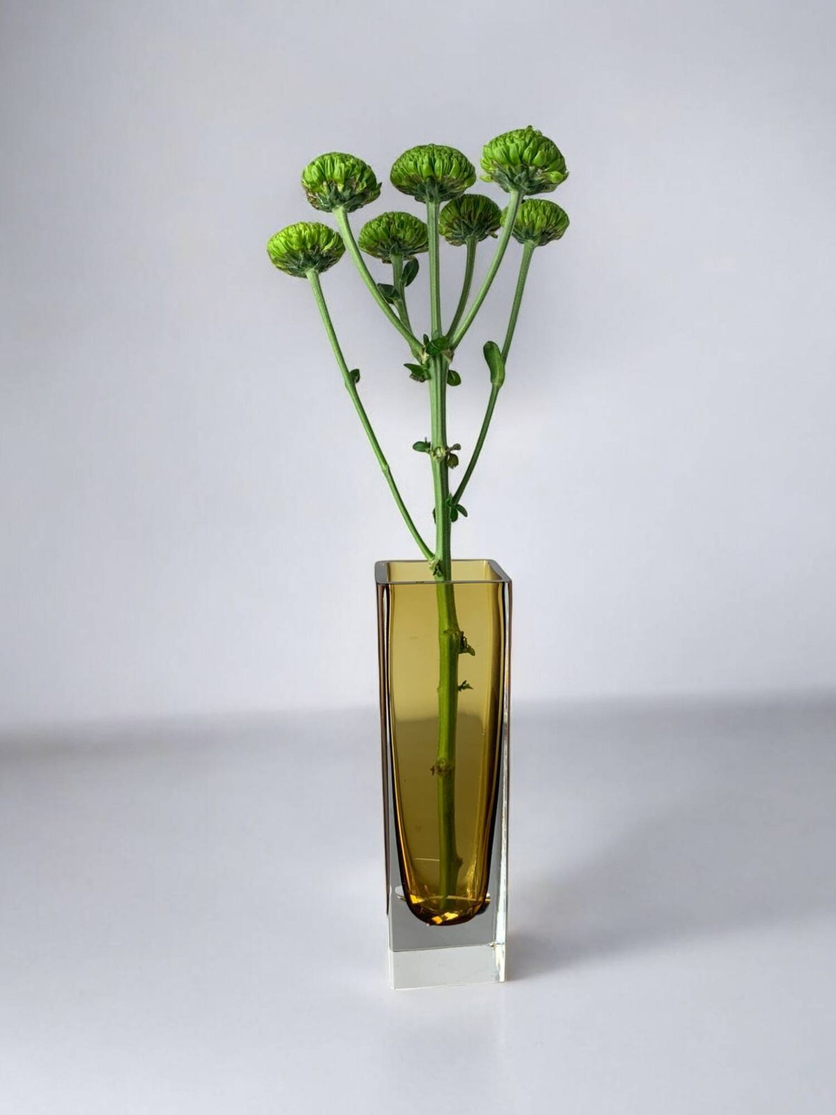 Page 1 Of 7 Yellow Sommerso Vase, Murano Glass, Italy, 1970 photo for sale