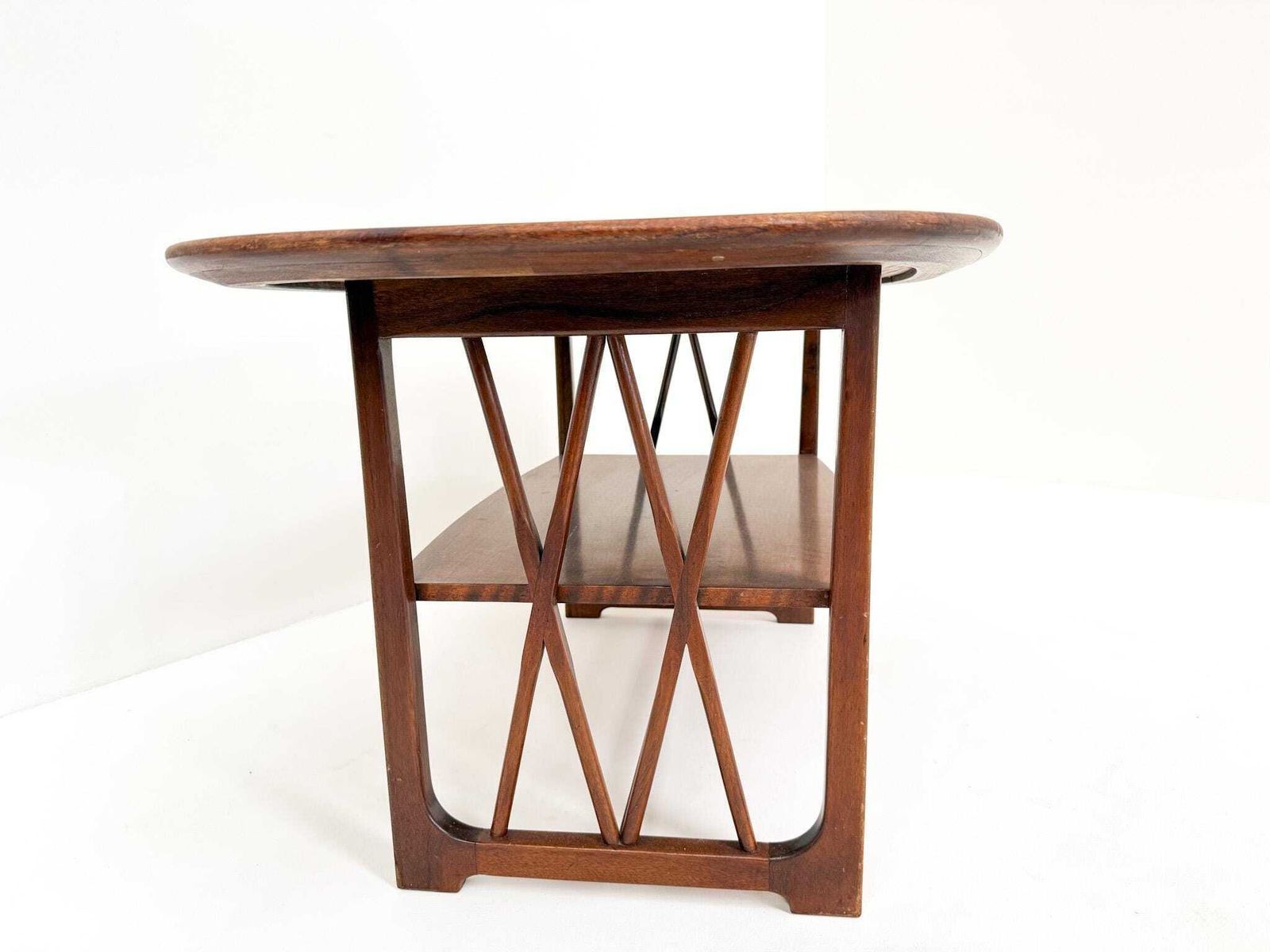 Mid Century Wooden Coffee Table By A.A. Patijn For Zijlstra Joure, 1950s photo Furniture