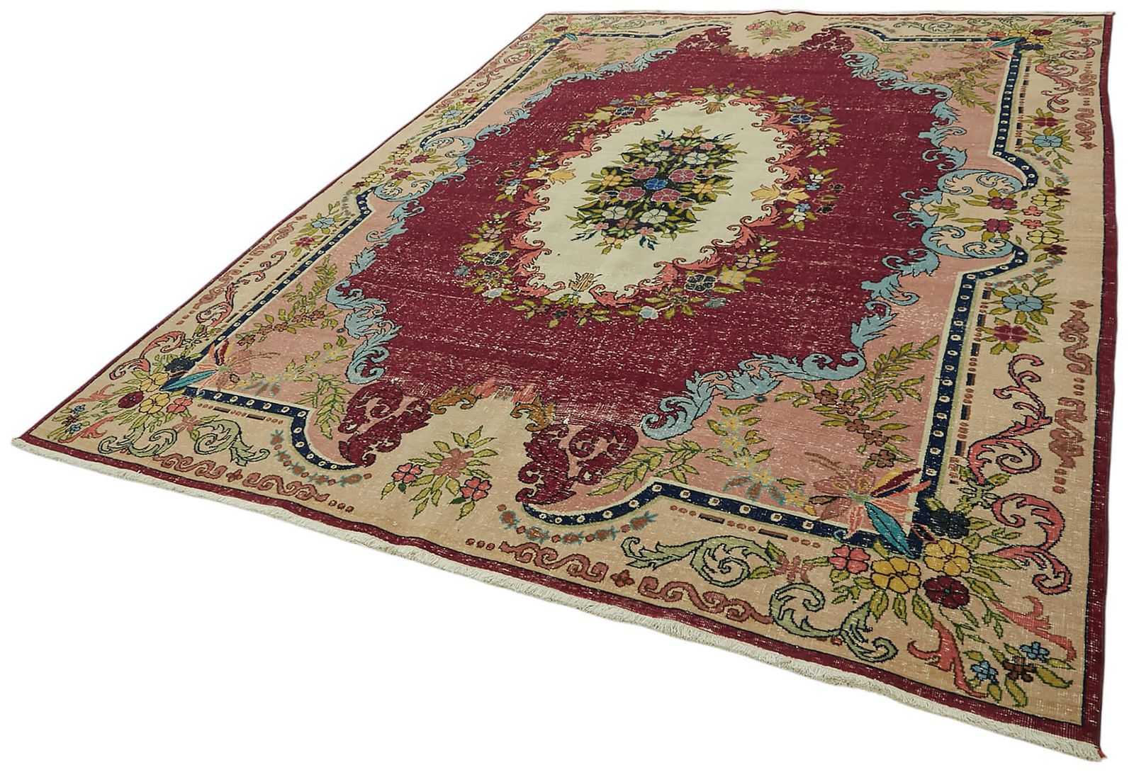 8x11 Vintage Hand Knotted Rug   47160 photo for sale