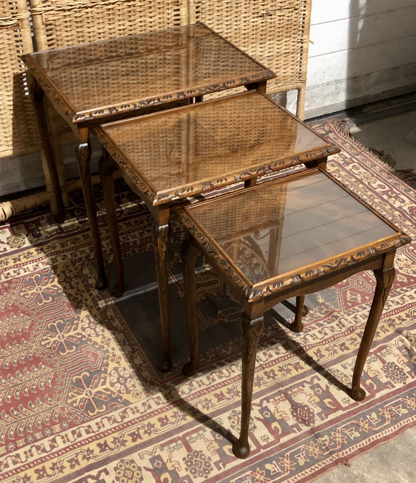 Handsome Vintage Nest Of Tables/Coffee Tables photo buy