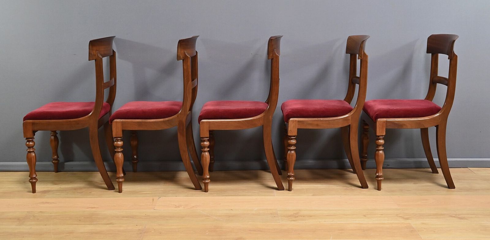 Set Of 5 Victorian Mahogany Chairs, England – Part 2, 19th Century photo 1410.0