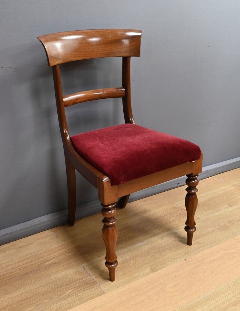 Set Of 5 Victorian Mahogany Chairs, England – Part 2, 19th Century photo vintage