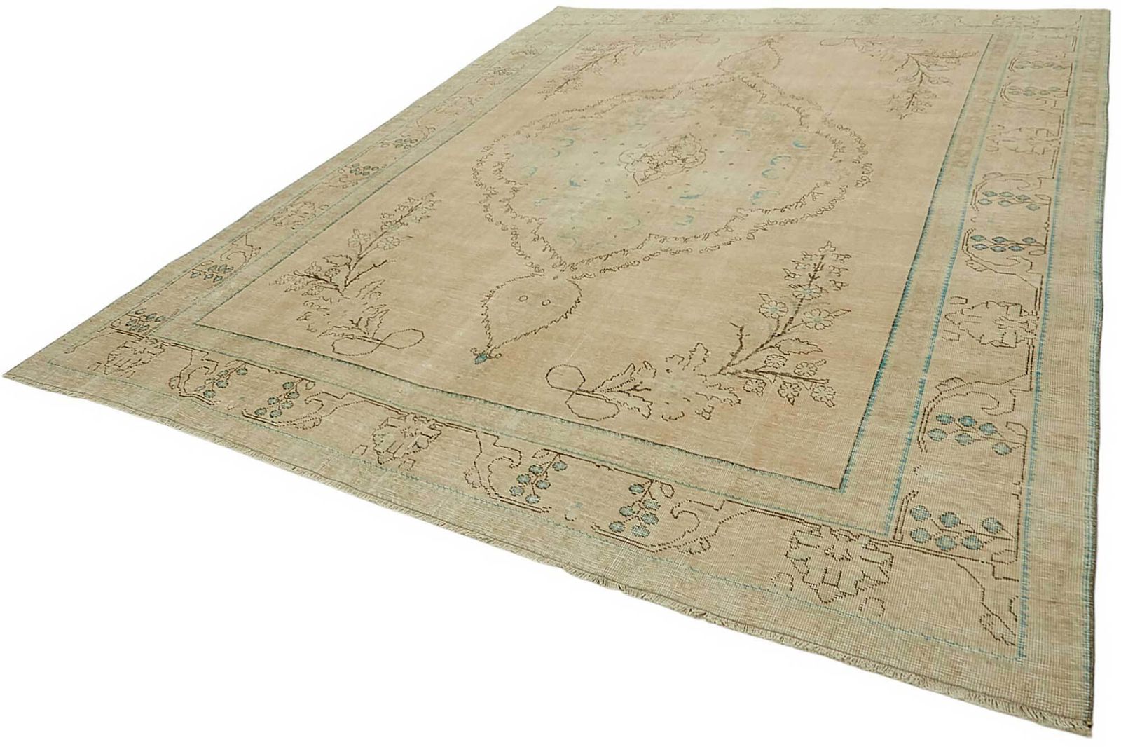 Vintage Hand Knotted Rug 290 Cm X 374 Cm photo for sale