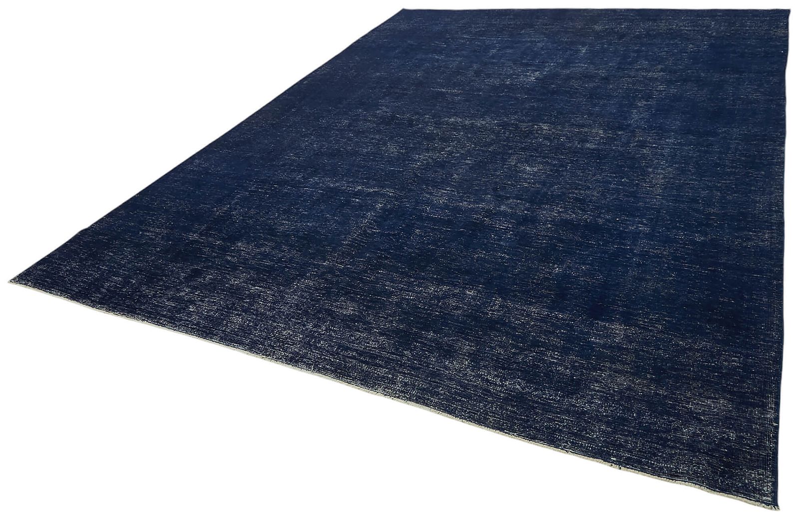 Handmade Blue Overdyed Large Area Rug 280 Cm X 373 Cm photo for sale