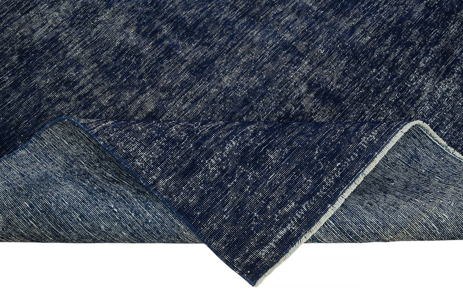 Handmade Blue Overdyed Large Area Rug 280 Cm X 373 Cm photo vinterior
