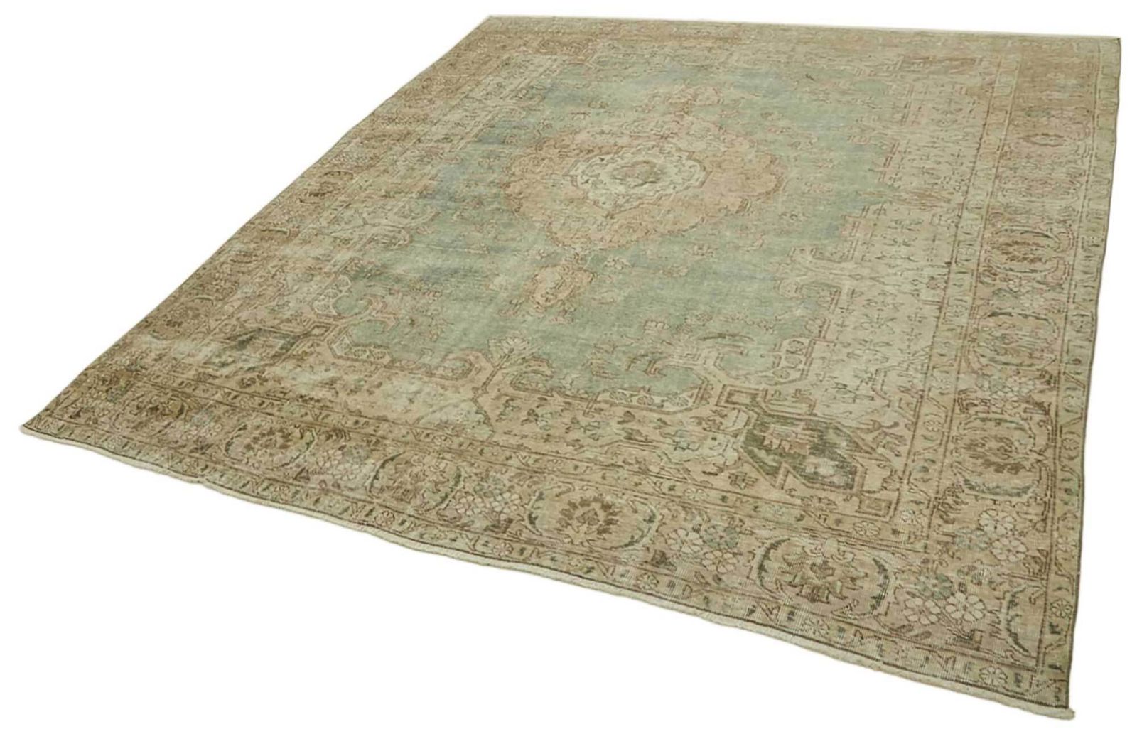 Vintage Hand Knotted Rug 294 Cm X 381 Cm photo for sale
