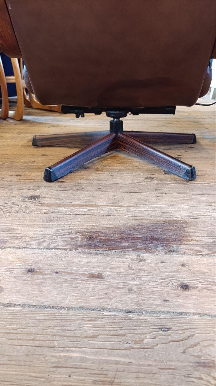 Göte Möbler 1960s Lounge Chair & Ottoman – Swedish Mid Century Modern photo vintage