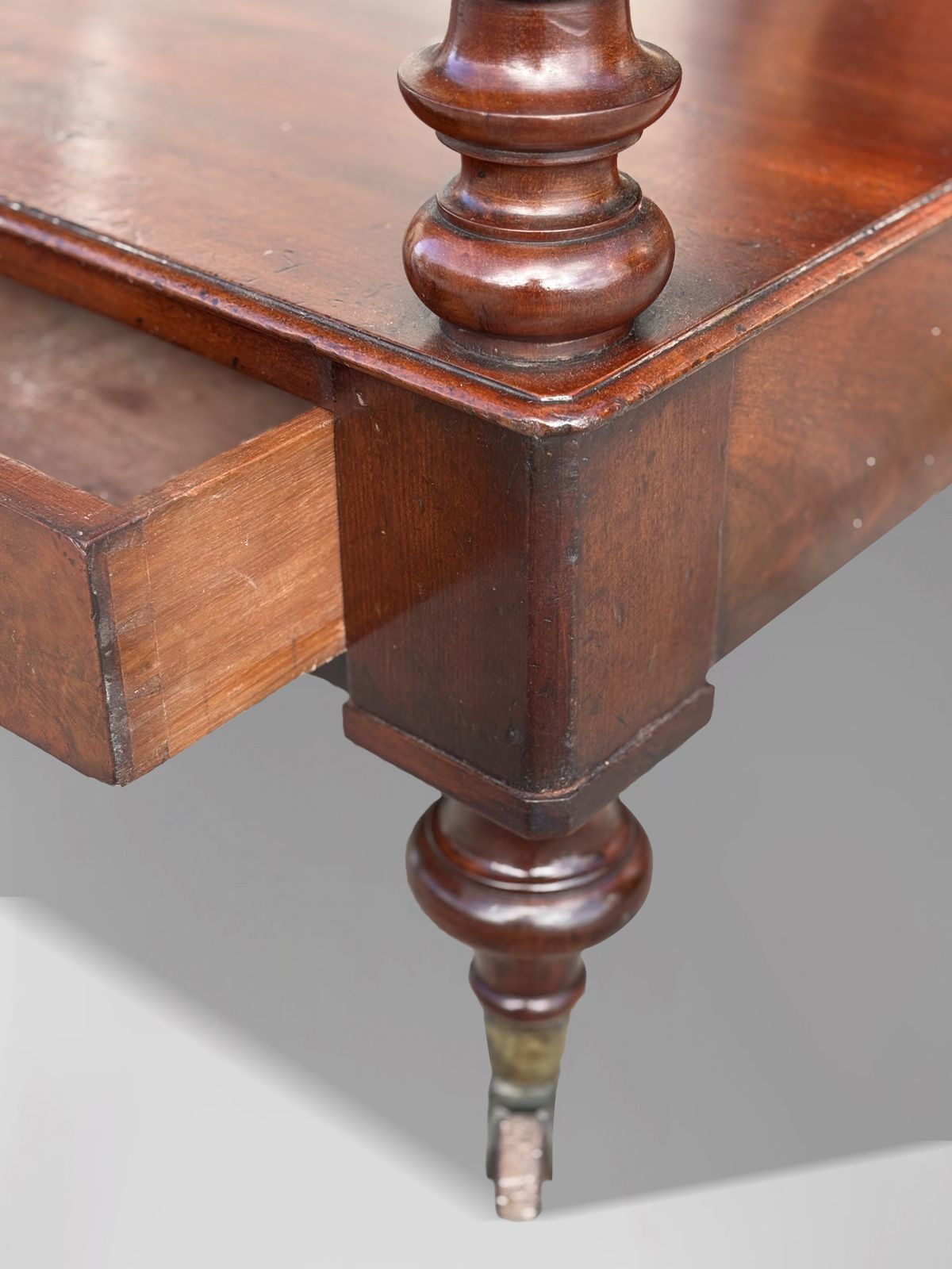19th Century Victorian Period Mahogany 3 Tier Dumb Waiter photo Furniture