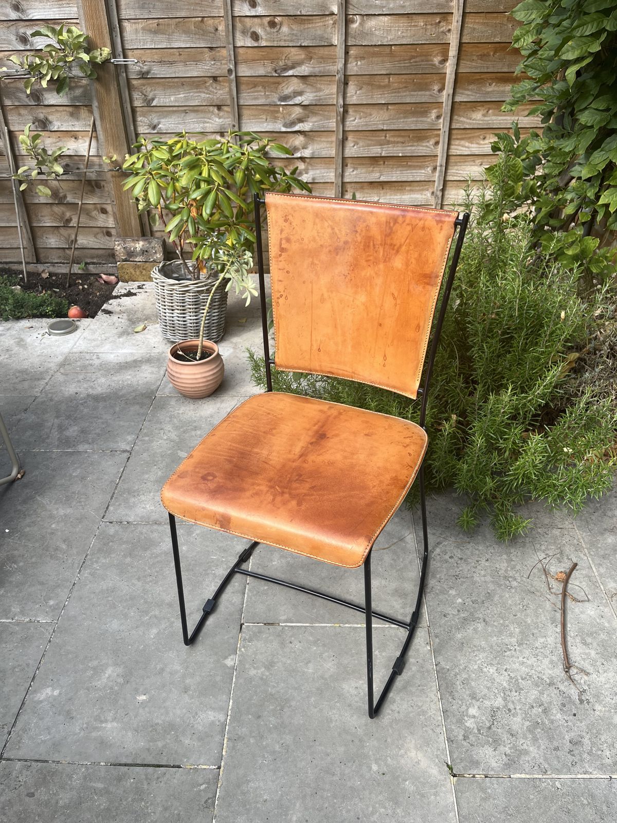 Italian Postmodern 1990's Designer Leather Dining Chairs By Segis (Set Of 4 Chairs) photo Furniture