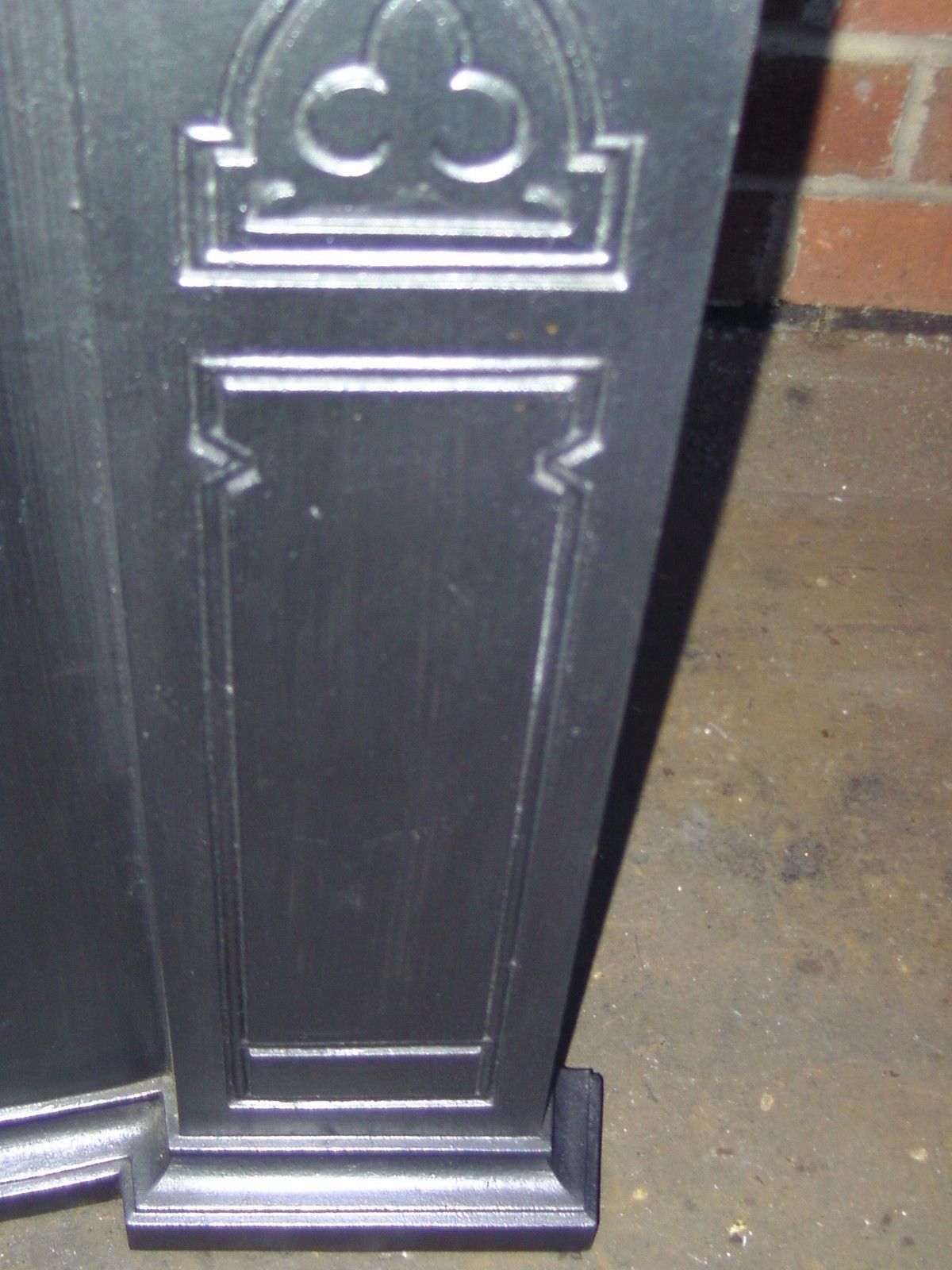 Arts And Crafts Tall Cast Iron Combination Fireplace. Fireplace Surround Antique photo buy