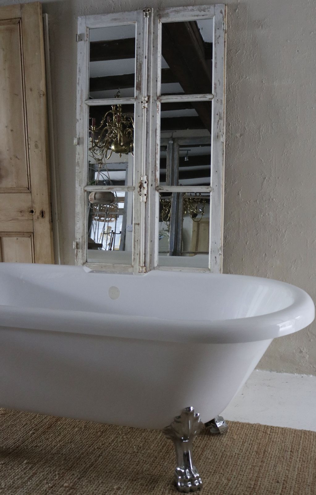 600.0 Floor Standing French Window Frame Mirrors photo