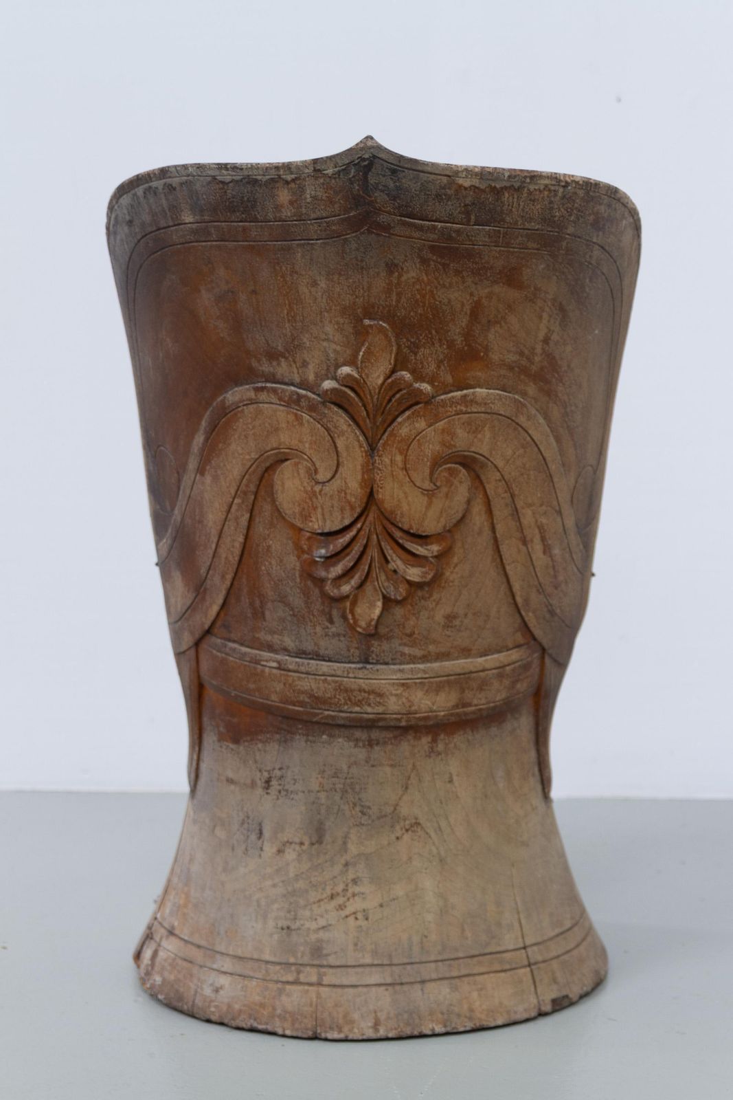 Antique Norwegian Kubbestol (Stump Chair), With Carvings, 1800s. photo Furniture
