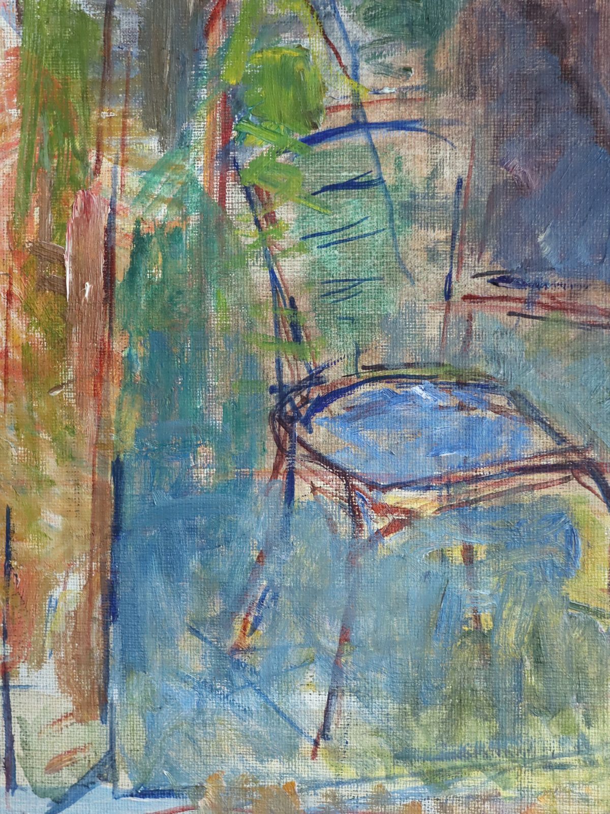 photo furniture Chair By The Archway Oil Painting