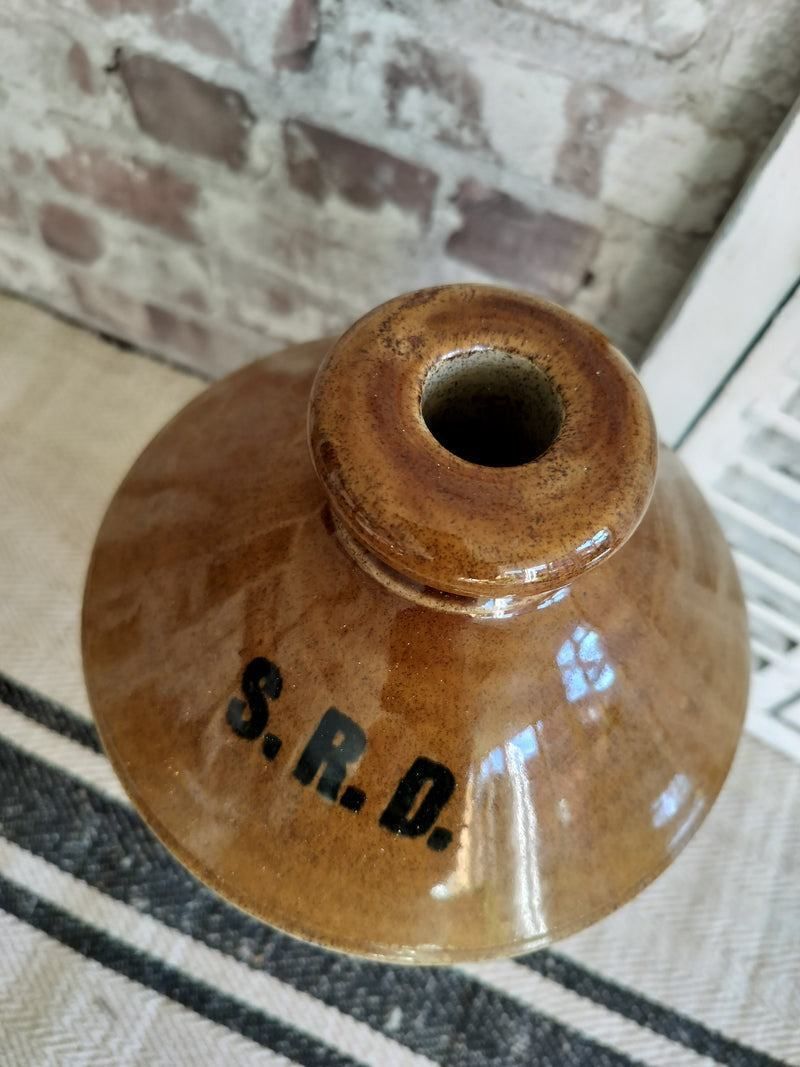 Antique S.R.D. Stoneware Flagon – World War 1 Era Military Issue Jug By Moira Pottery photo Home Decor