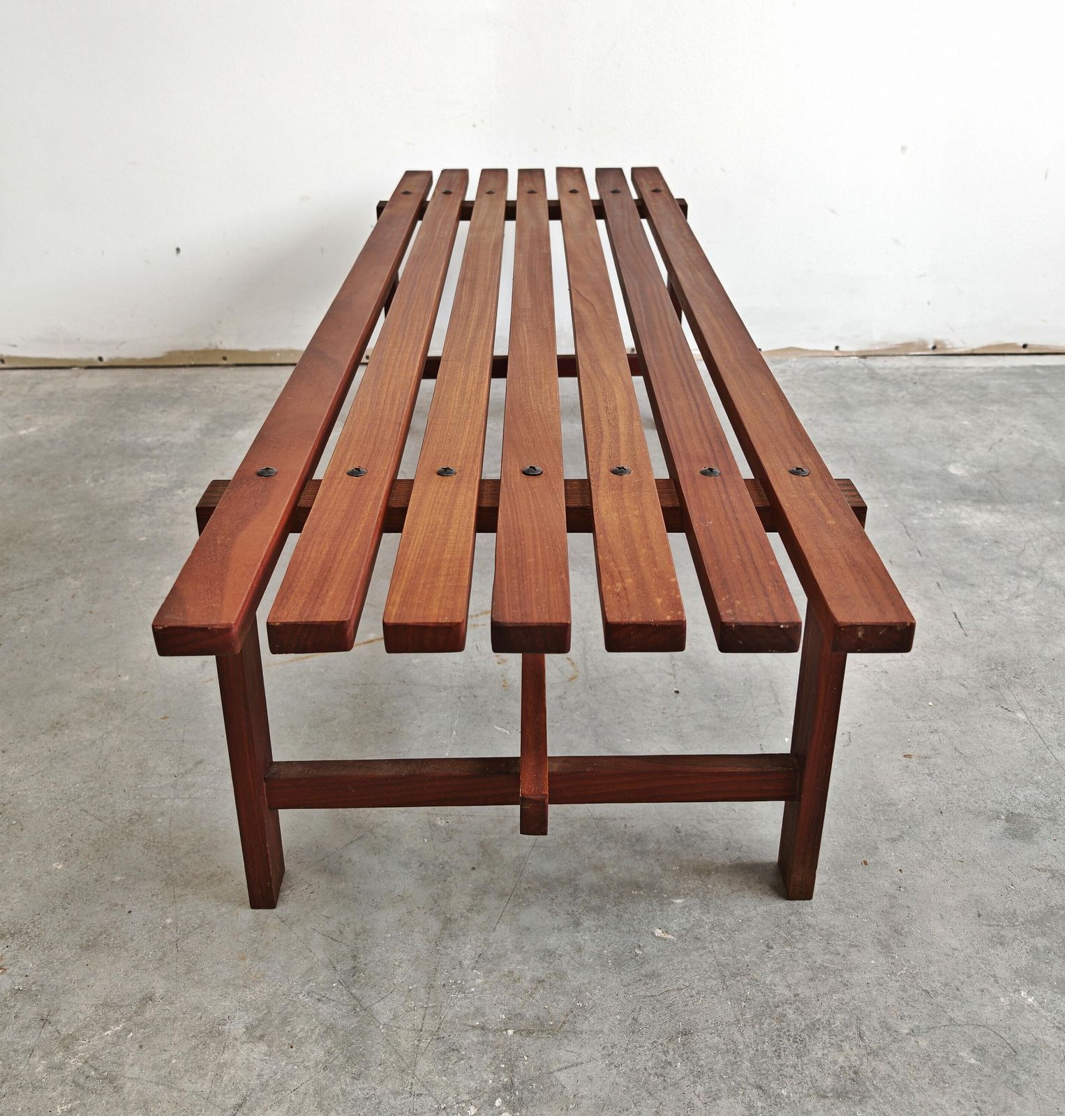 Mid Century Modern Bench In Solid Teak, Denmark 1960s photo Furniture