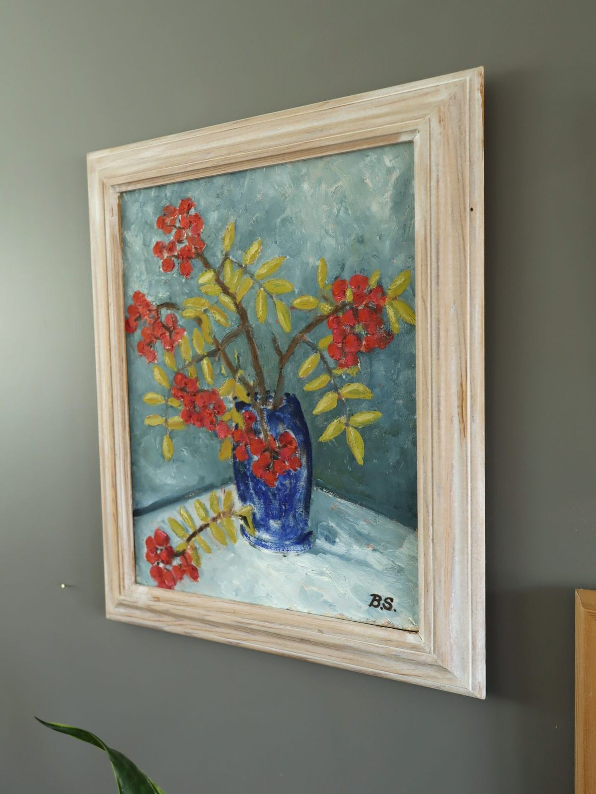 Oil Painting Red Rowan Berries photo 457.0