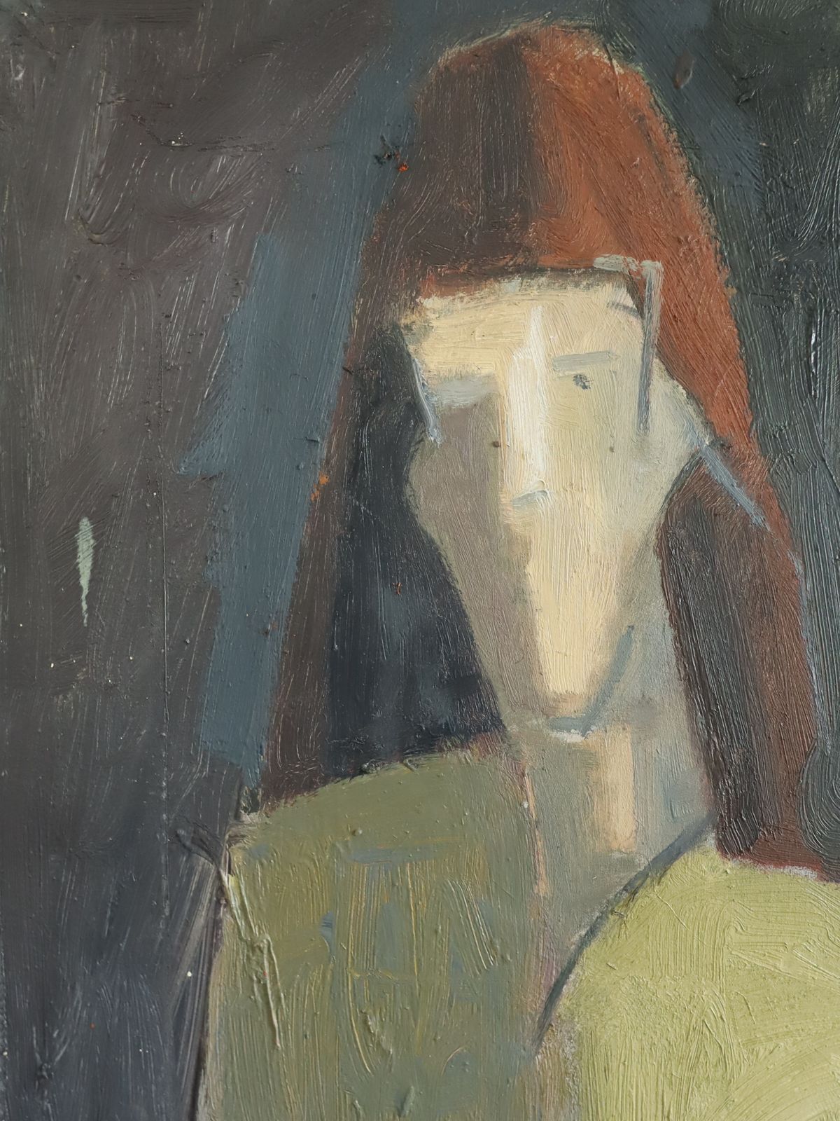 photo for sale Maris Oil Painting, 1970s, Modernist