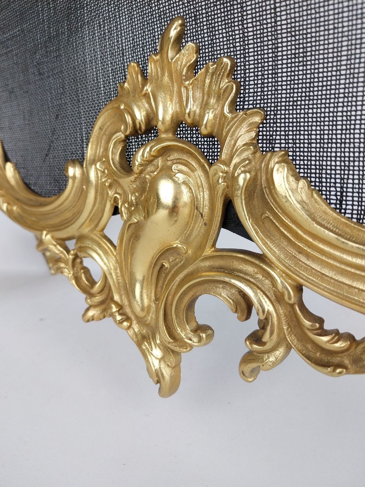 Home Fixtures Gilt Bronze Fire Screen, 1900s photo