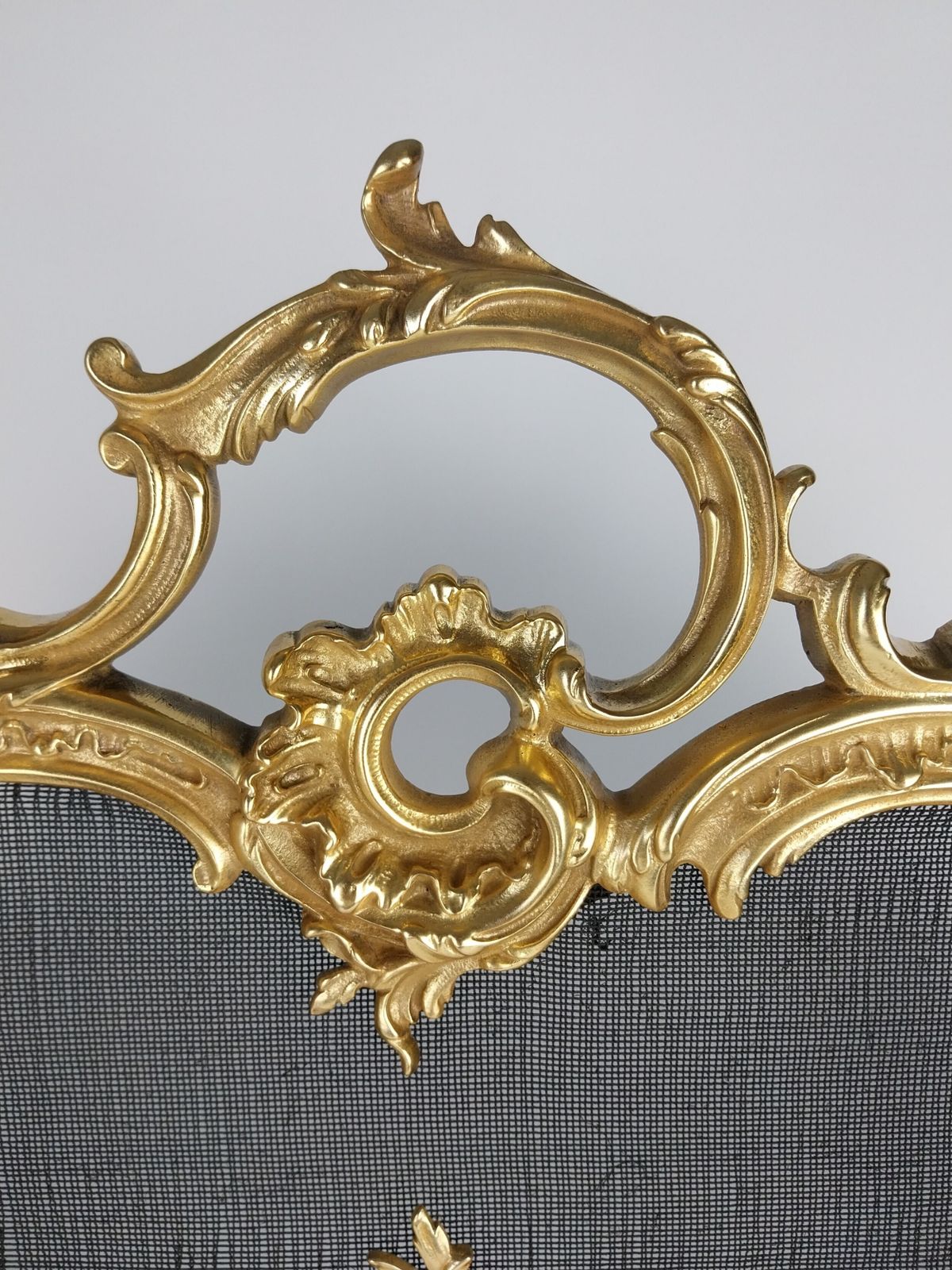 1375.0 Gilt Bronze Fire Screen, 1900s photo