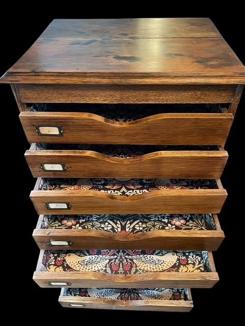 Early 20th. Century 9 Drawer Oak Cabinet photo buy