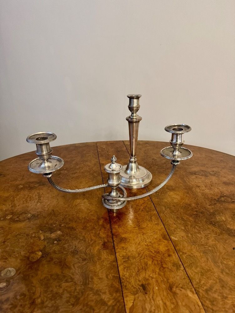 Outstanding Quality Pair Of Victorian Silver Plated Candelabras photo 975.0