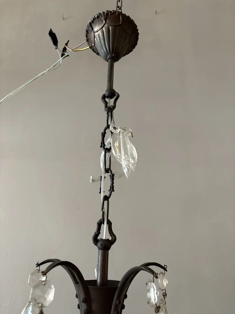 photo furniture Antique Italian Cage Chandelier