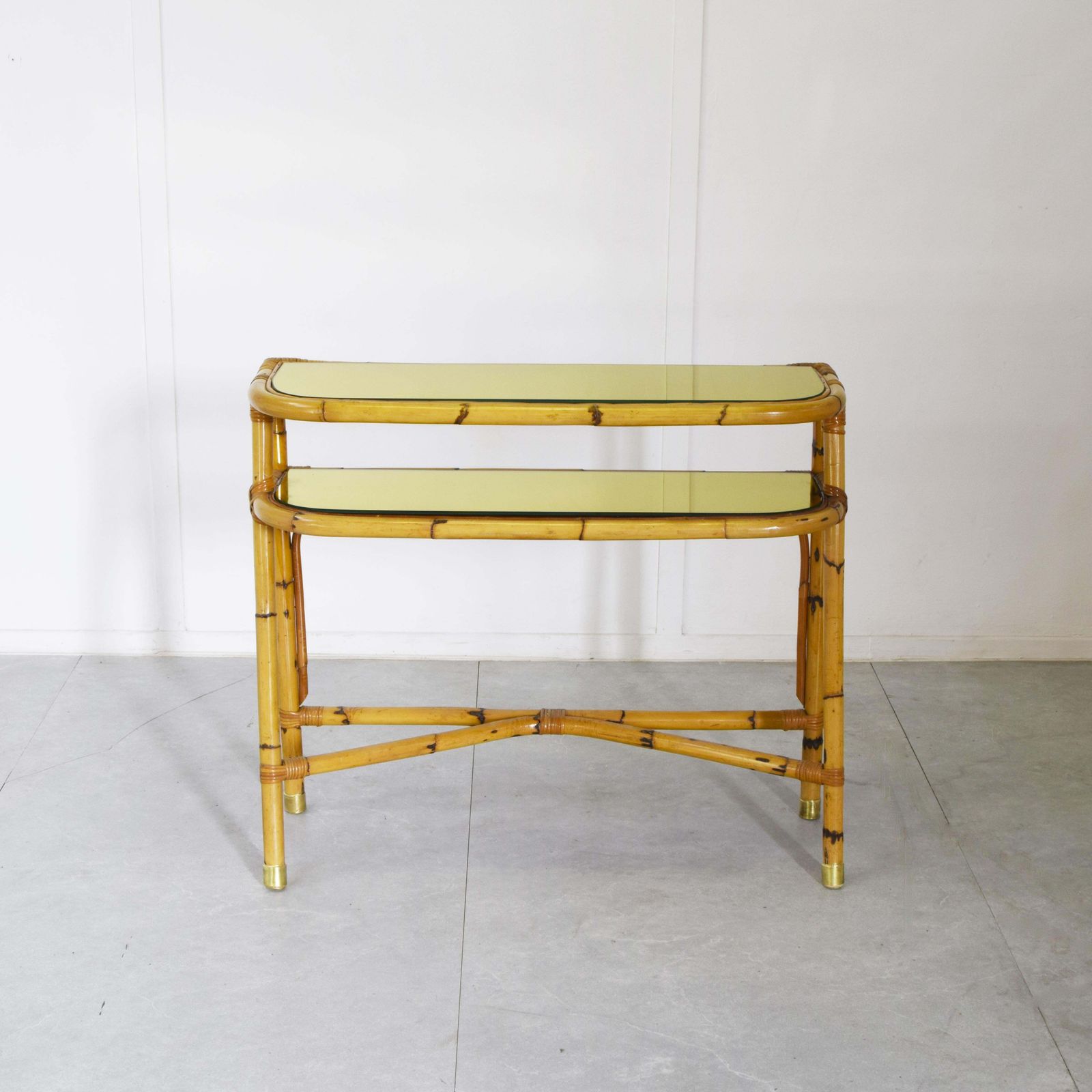 Consolle In Bamboo Midcentury 1960s. photo furniture