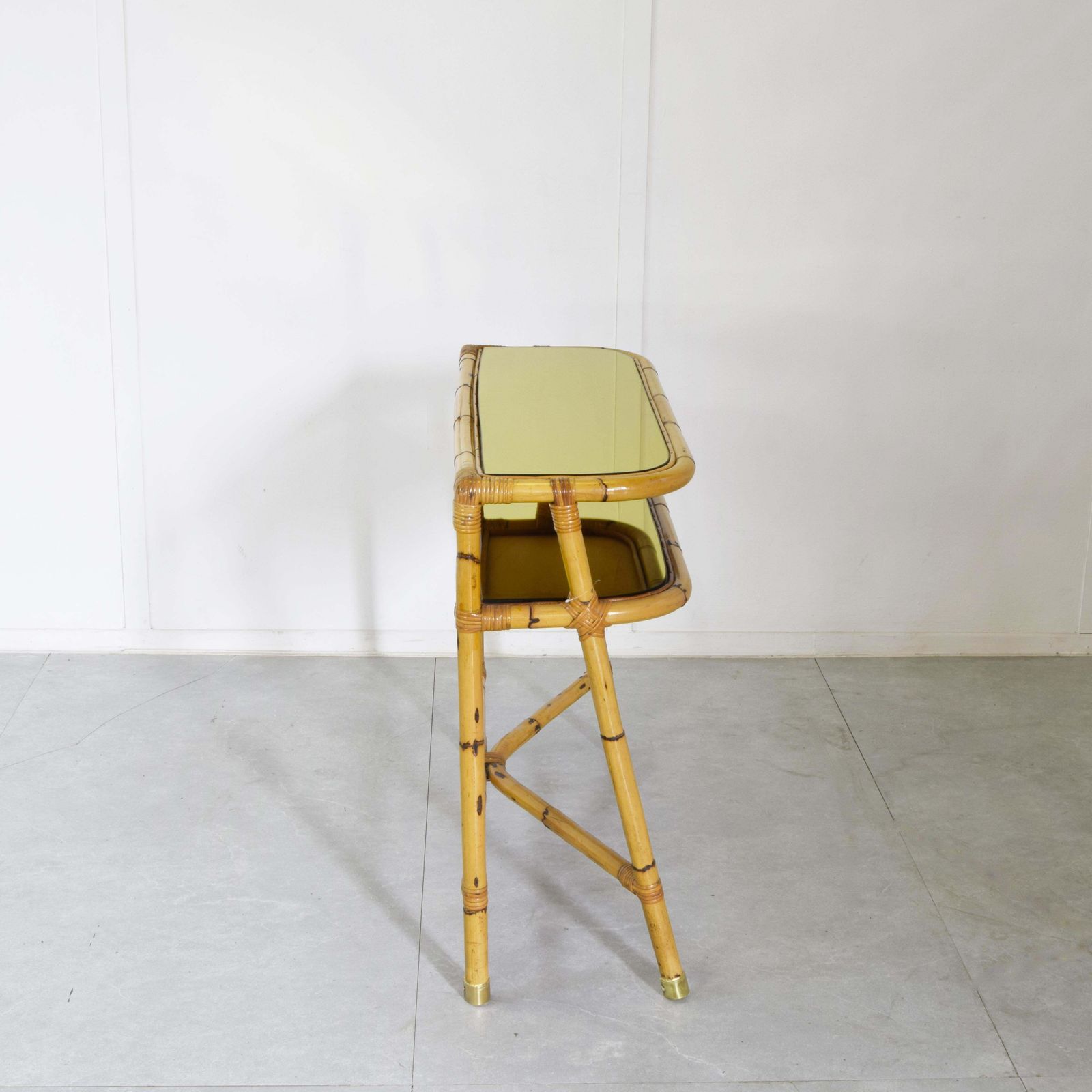 Consolle In Bamboo Midcentury 1960s. photo vinterior