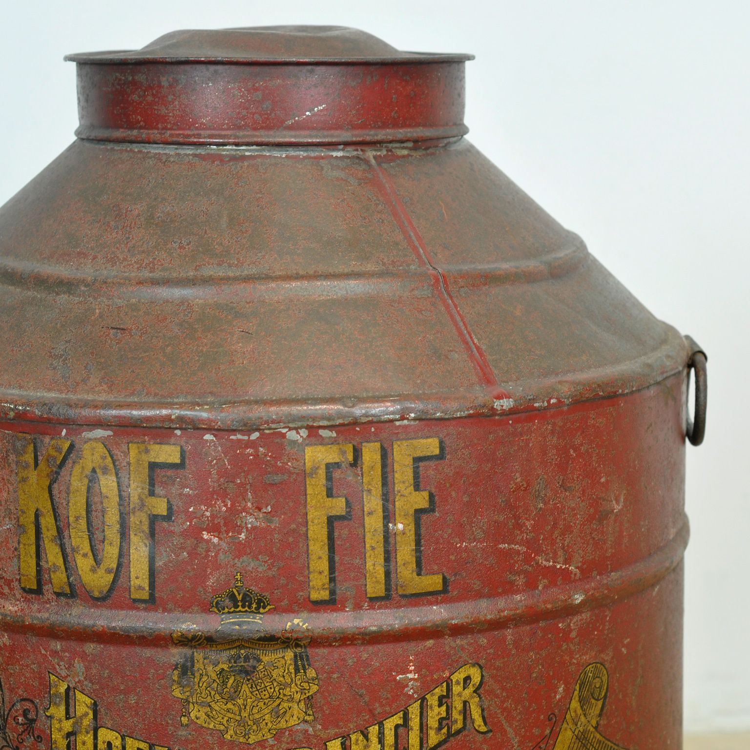 Large Metal Coffee Tin By H. Smith, Circa 1920 photo 175.0