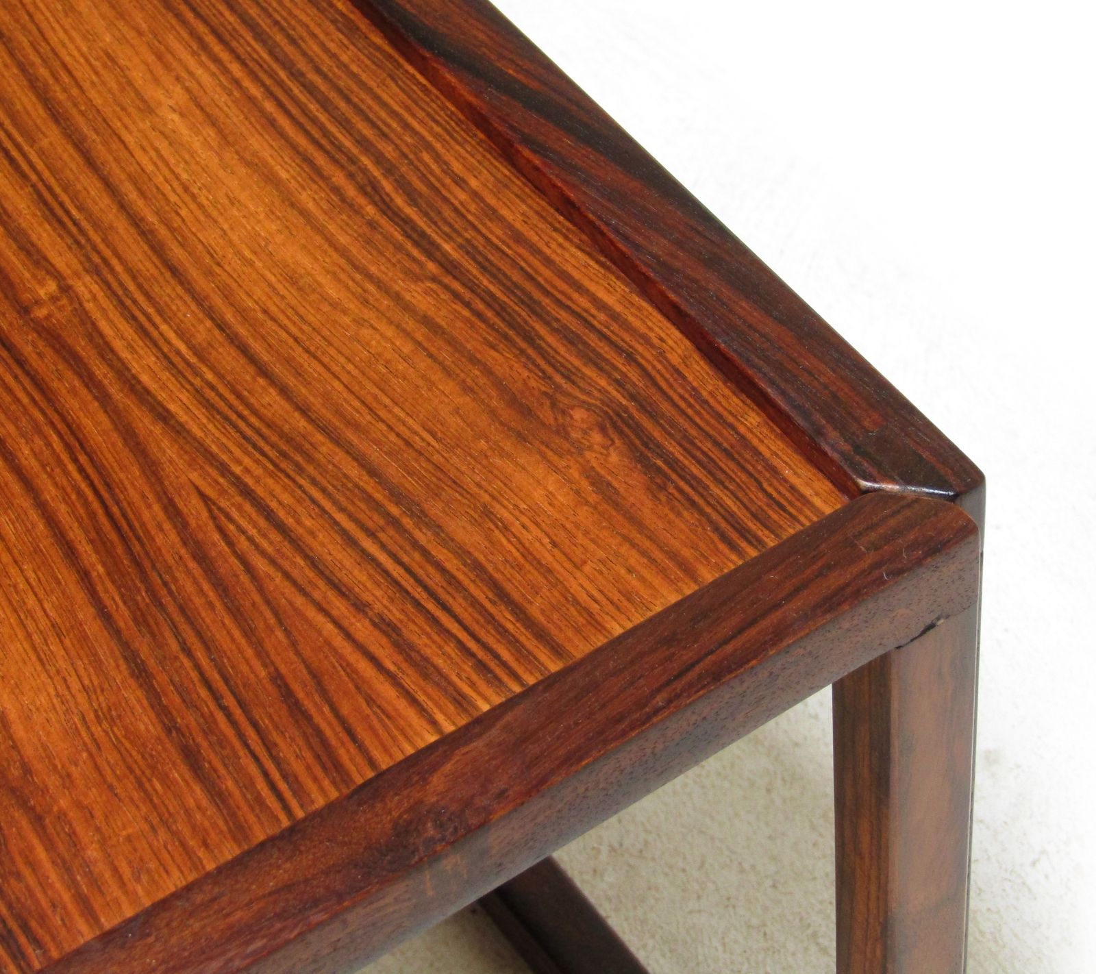 Pair Of Danish Cube Side Tables In Rio Rosewood By Kai Kristiansen photo 2800.0