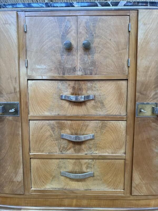 Buffet Bas époque Arr Déco Avec Miroir Et Marbre photo Furniture