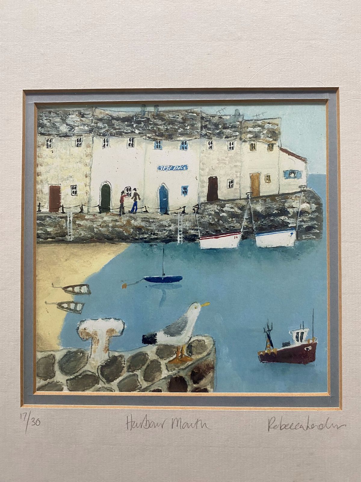 Limited Edition Rebecca Lardner Print 'Harbour Mouth'
