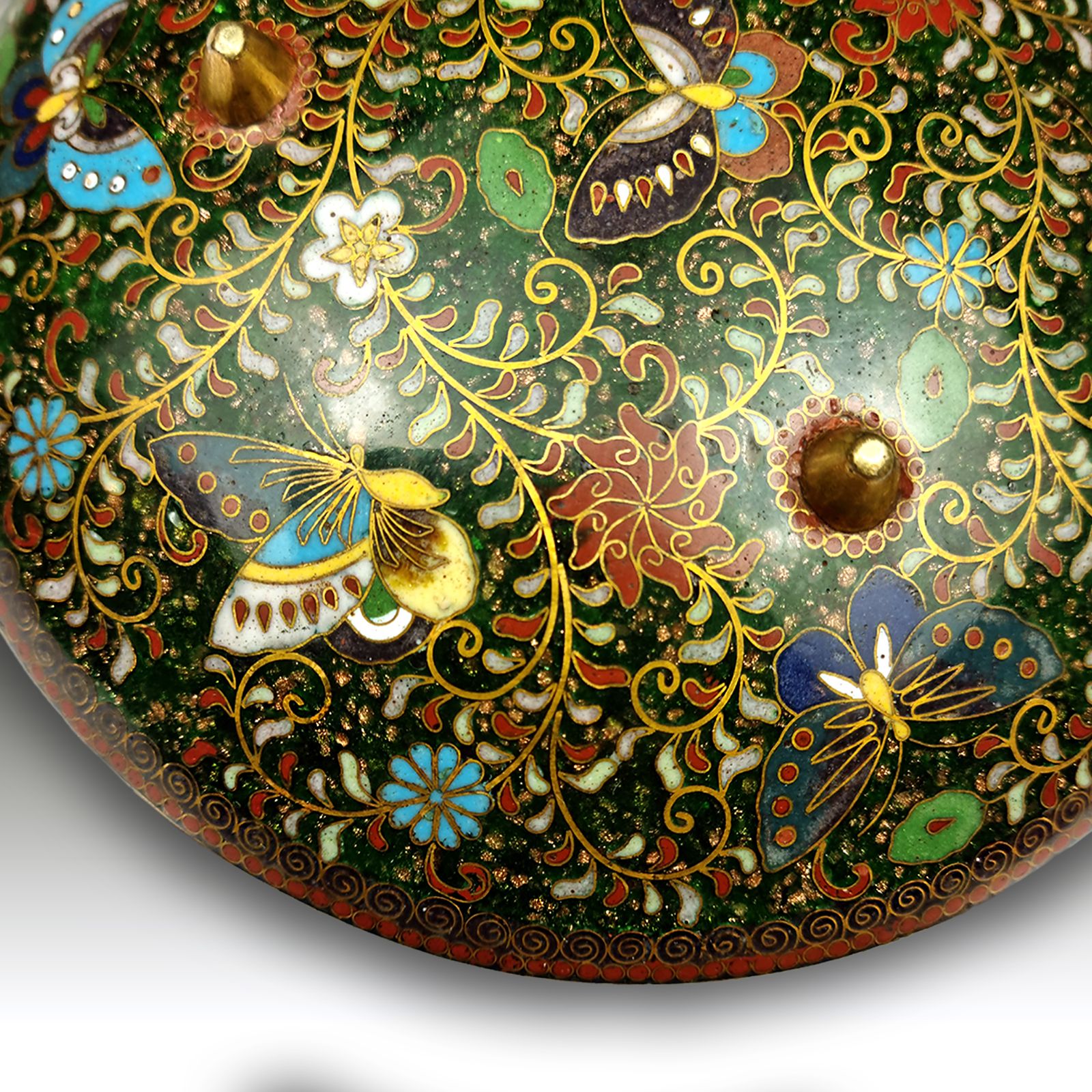 Japanese Cloisonne Sake Pot Attrib. Takahara Komajiro  Meiji Outstanding Quality photo buy