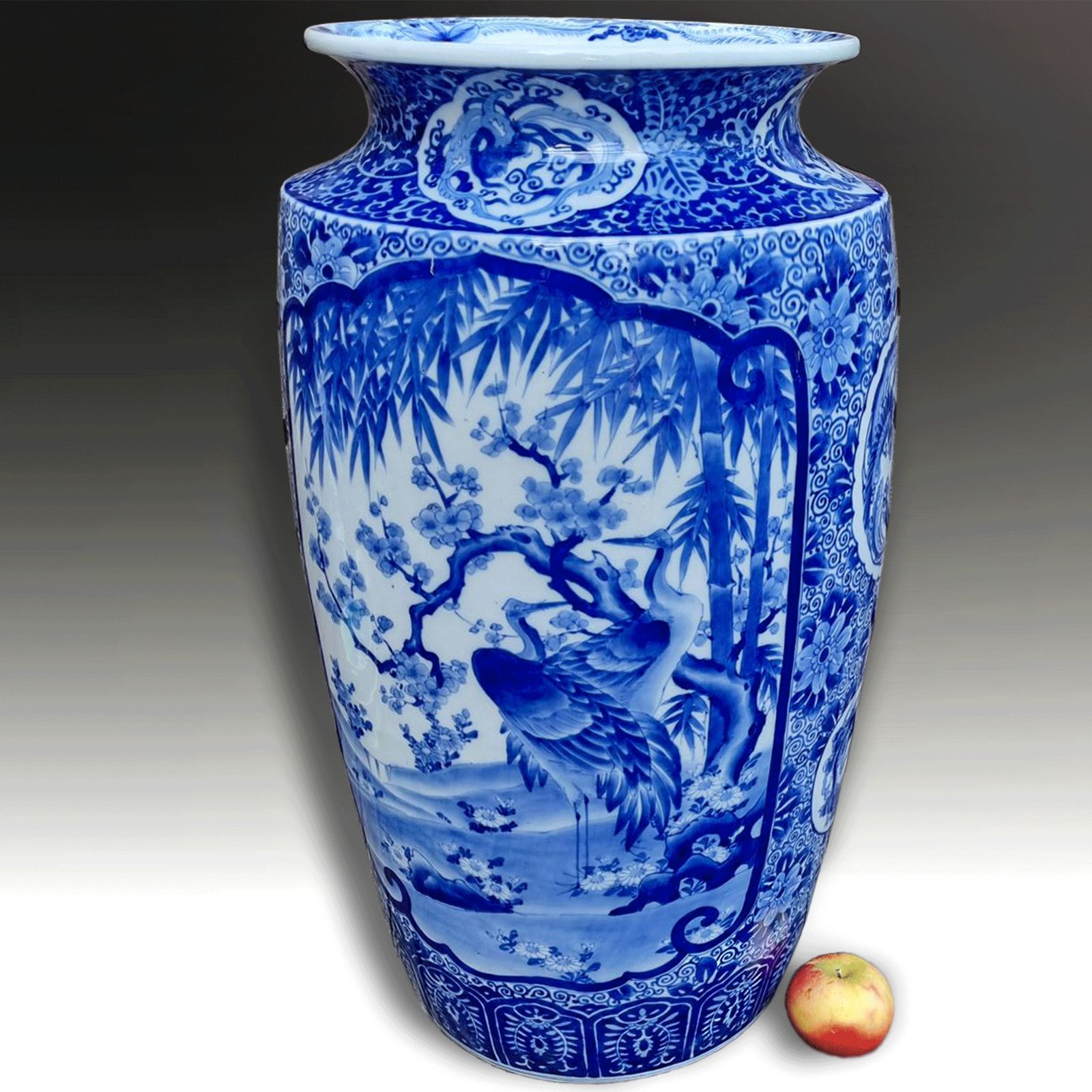 Japanese Arita  Exceptional Meiji Vase 62cm (24.5 Inches) photo Home Decor